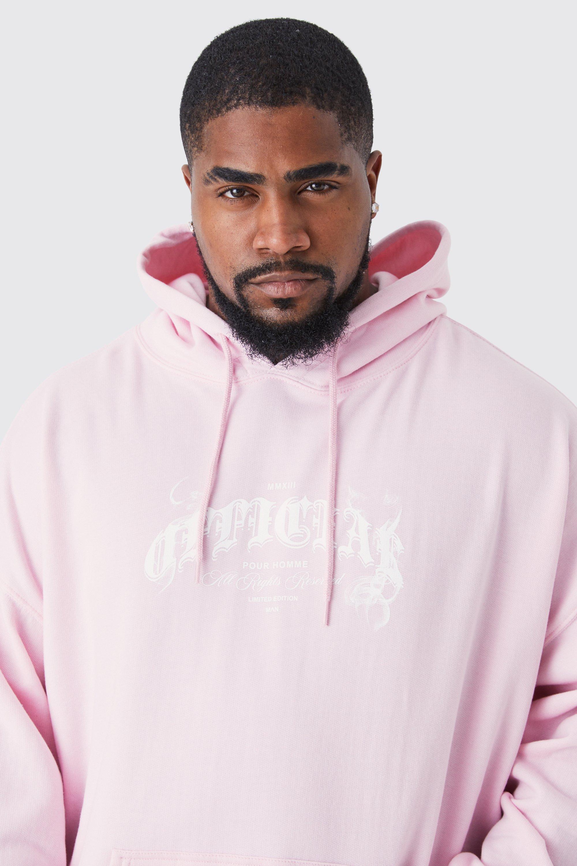 Pastel pink hoodie mens best sale